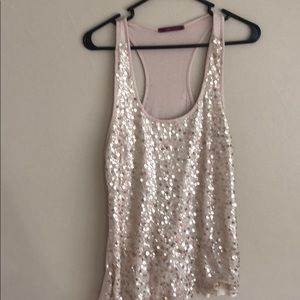 Gold sequin top